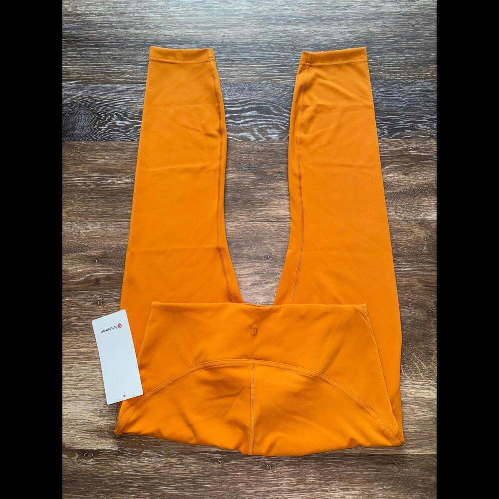 Lululemon Instill High Rise 25” Autumn Orange Size 10 NWT